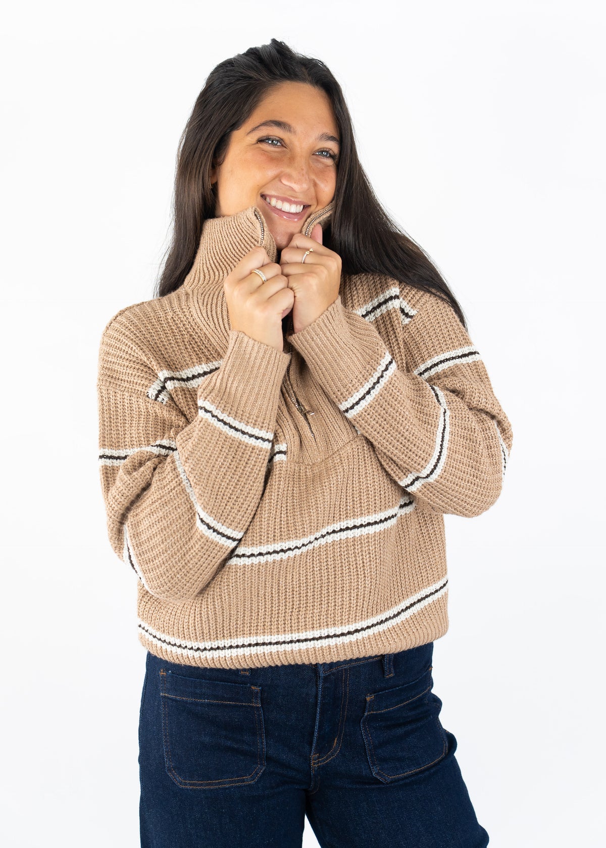 Warm Chai Quarter Zip Pullover