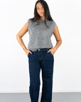 Campus Girl Geometric Sweater Vest
