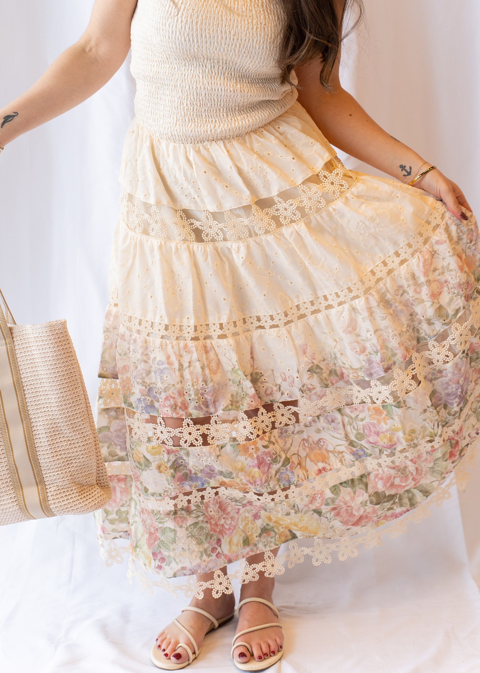 Briar Eyelet Lace Tube Dress