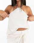 Soleil Woven Halter Top