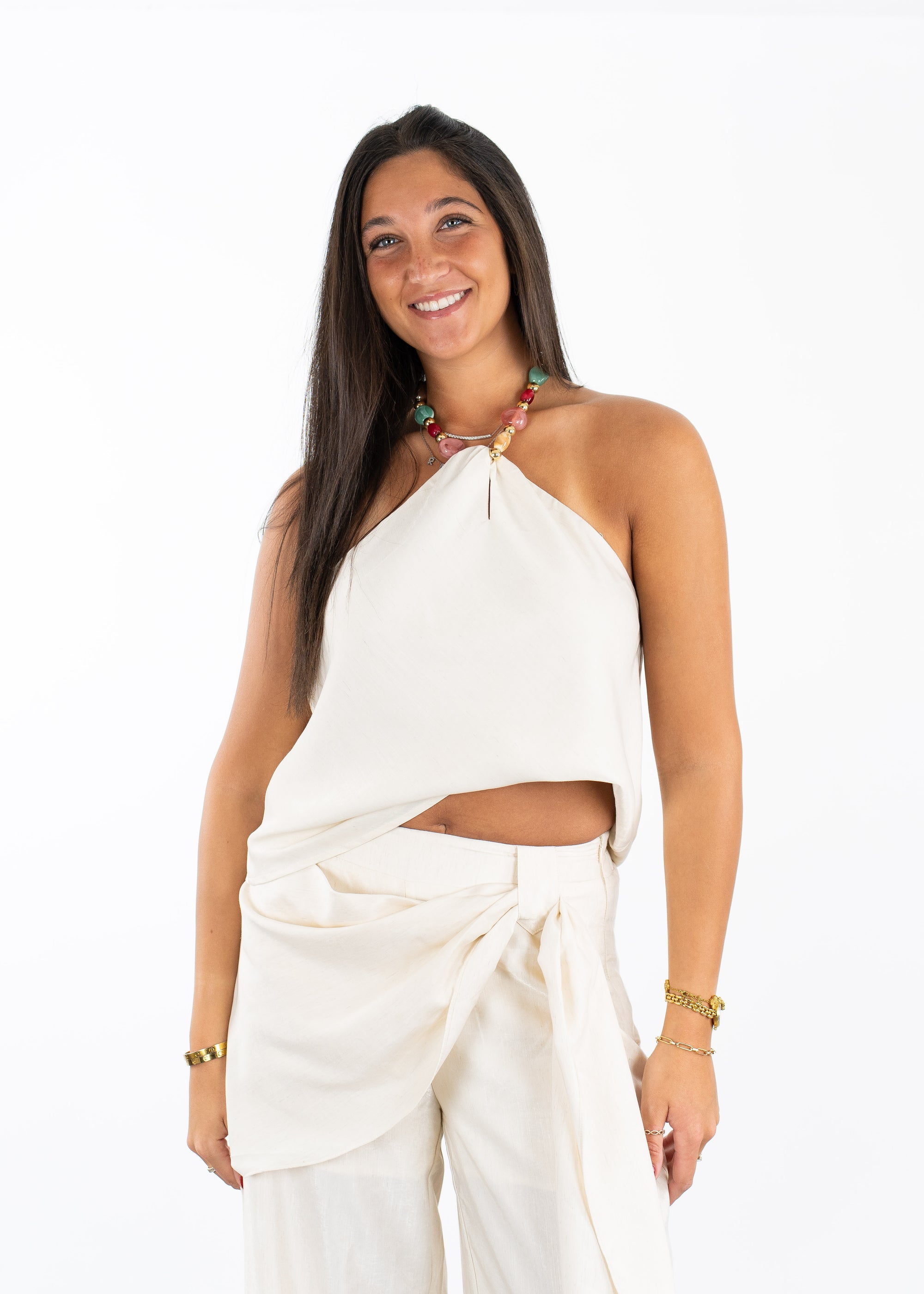 Soleil Woven Halter Top