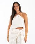 Soleil Woven Halter Top
