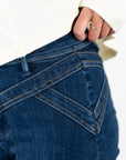 Layla Wide Leg Yoke Detail Jeans