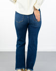 Chloe Elastic Band Crop Straight Pants
