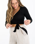 Riley LS V-Neck Wrap Top