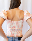 Rosalie Puff Sleeve Floral Top
