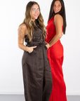 Eve Utility Belted Linen Jumpsuit