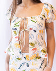 Maddox Picnic Print Top