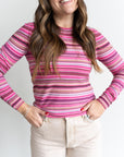 Madison Crew Neck Striped Sweater - sanitystyle