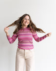 Madison Crew Neck Striped Sweater - sanitystyle