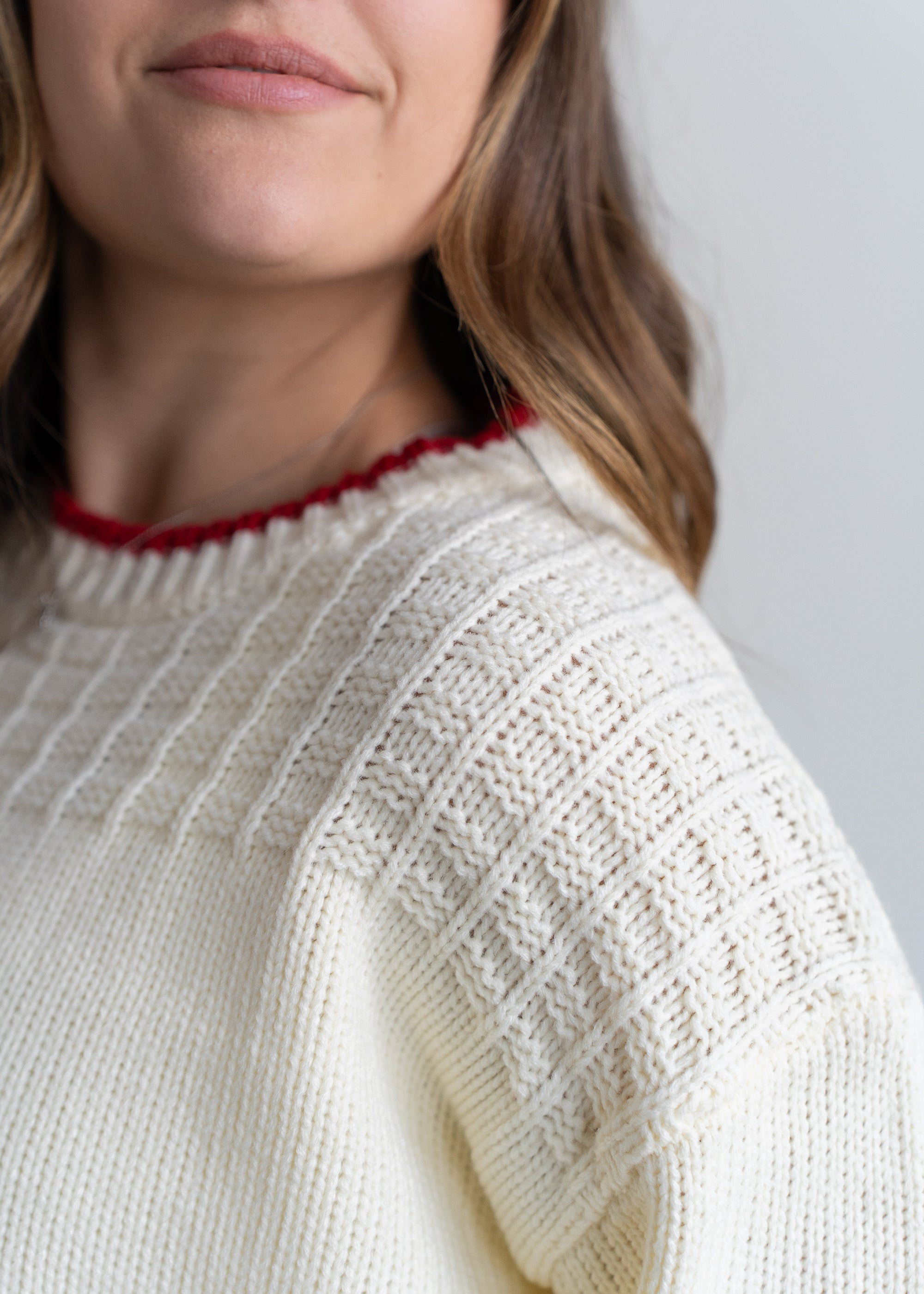 Genevieve Heart Detail Sweater