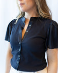 Maren Ribbed Button-Down