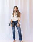 Heidi High Rise Crop Jeans