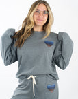 Perry Pullover Sweatshirt - Heather Grey