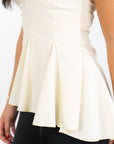 Dina Sleeveless Ruffle Top