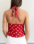 Marcelline Polka Dot Halter Top