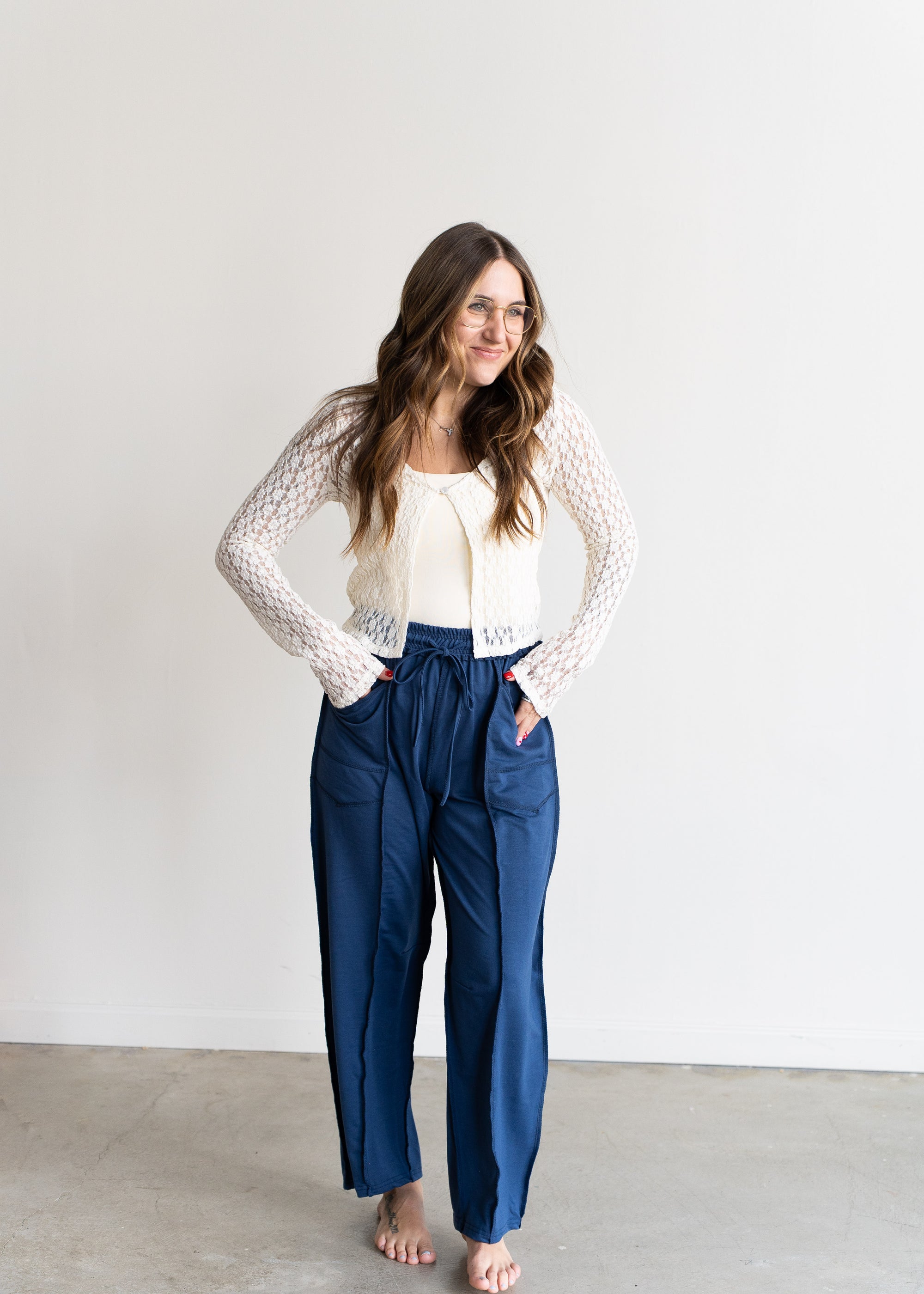Tessa Wide-Leg Drawstring Pants