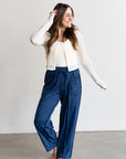 Tessa Wide-Leg Drawstring Pants