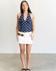 Marcelline Polka Dot Halter Top