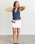 Marcelline Polka Dot Halter Top