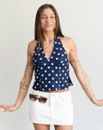Marcelline Polka Dot Halter Top