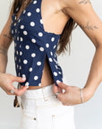 Marcelline Polka Dot Halter Top