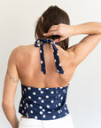Marcelline Polka Dot Halter Top