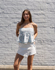 Sage Babydoll Top