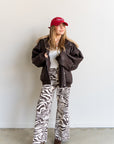 Aspen Pu Bomber Jacket