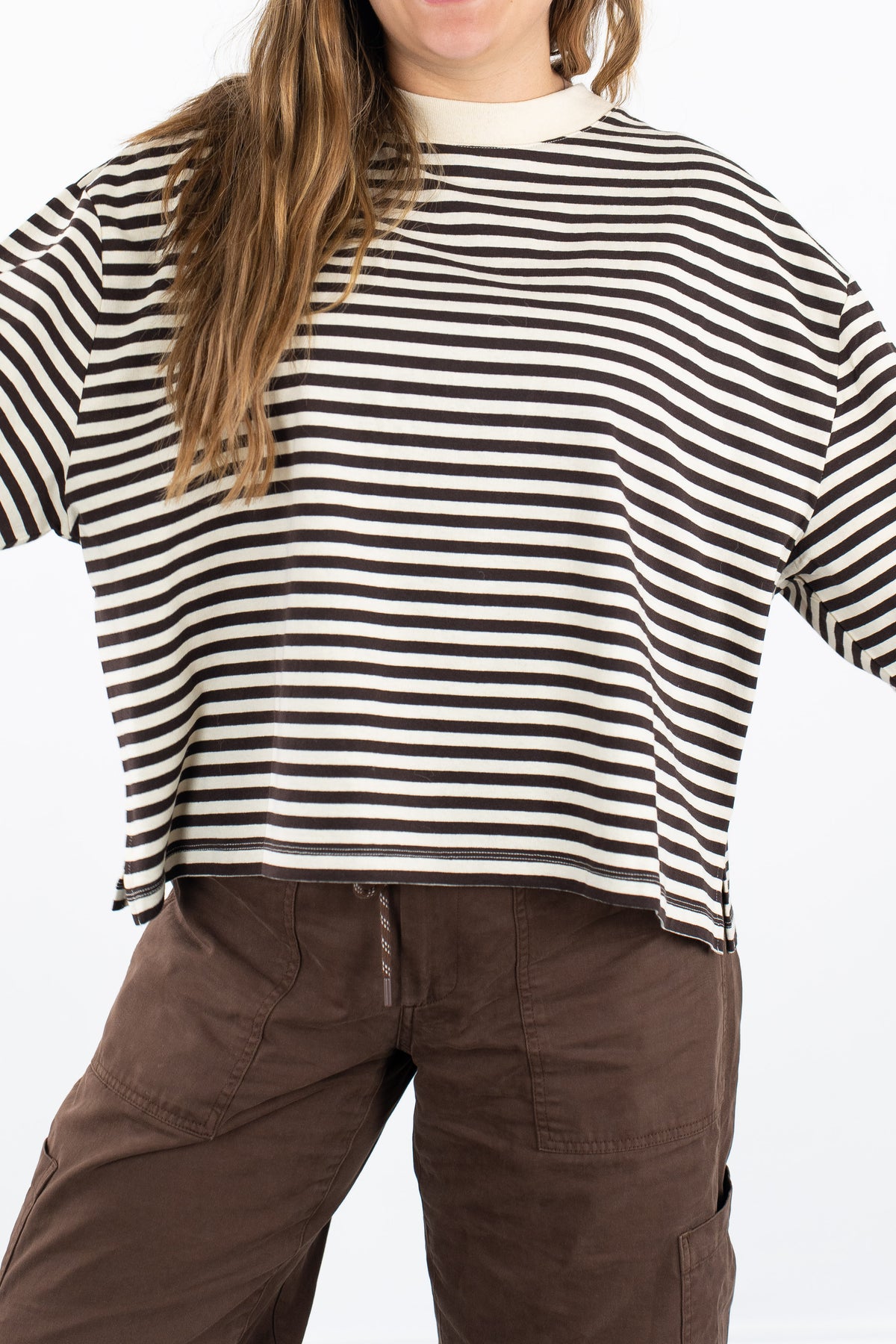 Organic Stripe LS Tee
