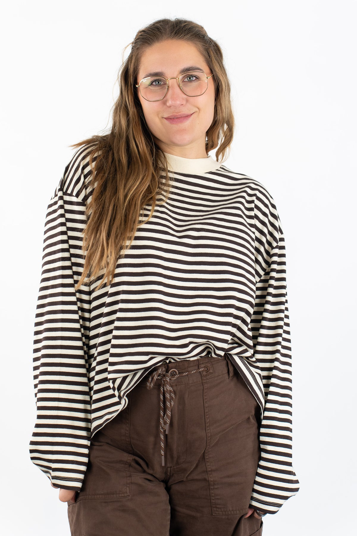 Organic Stripe LS Tee