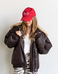 Aspen Pu Bomber Jacket