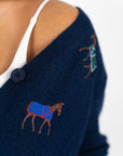 Esme Embroidered Horse Cardigan