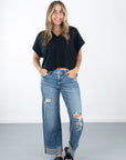 Camden Cuffed Crop