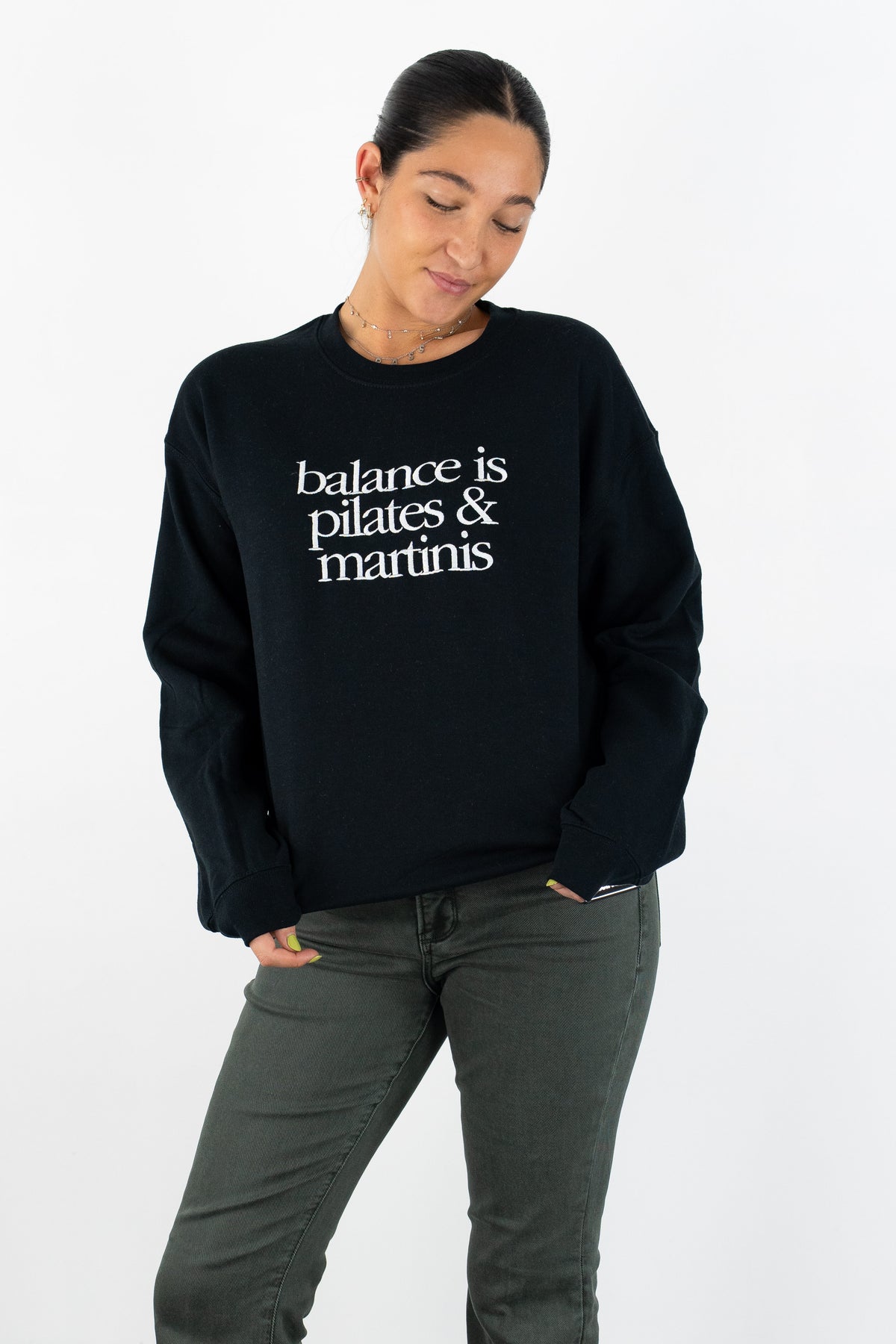 'Pilates &amp; Martinis' Sport Crew