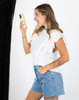 Tori Flutter Sleeve Top