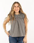 Maren Gingham Ruffle Top