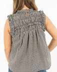 Maren Gingham Ruffle Top