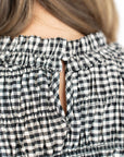 Maren Gingham Ruffle Top