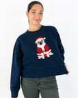 Santa Pug Knit Sweater