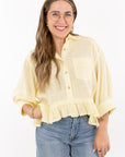 Kali Ruffle Hem Top