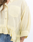 Kali Ruffle Hem Top