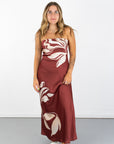 Annabeth Midi Dress- Red Floral