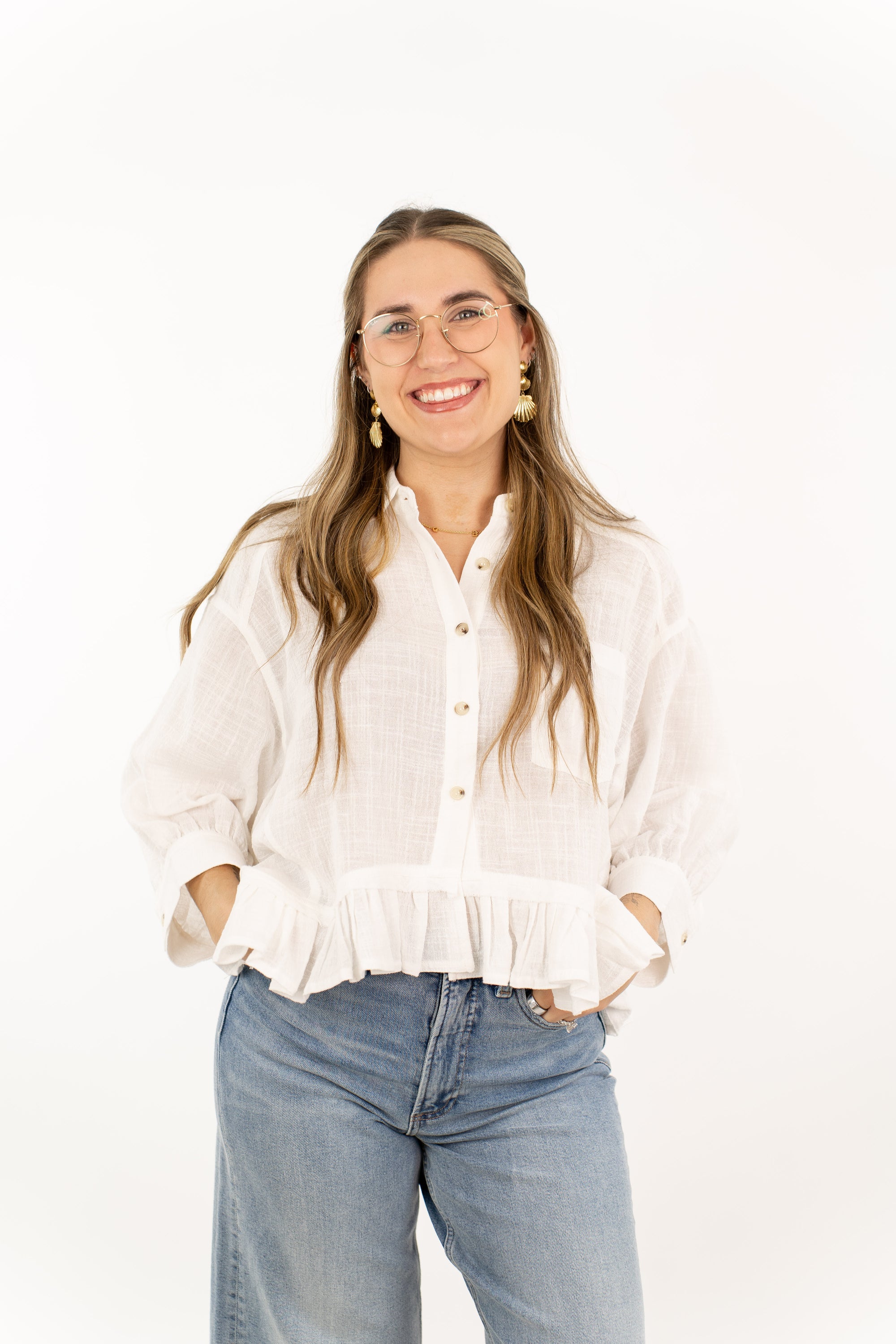 Kali Ruffle Hem Top