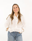 Kali Ruffle Hem Top