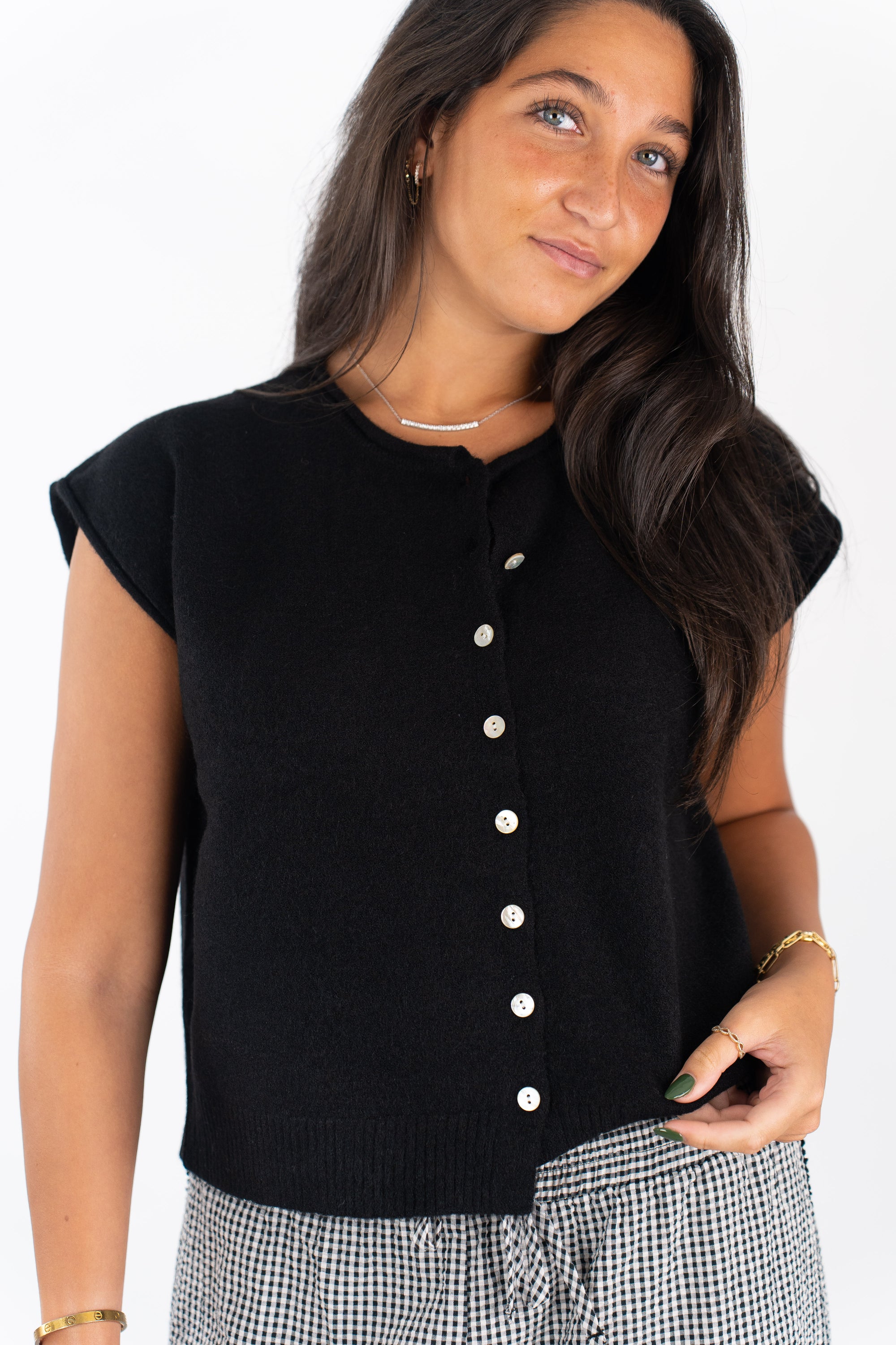 Vanessa Sleeveless Cardigan