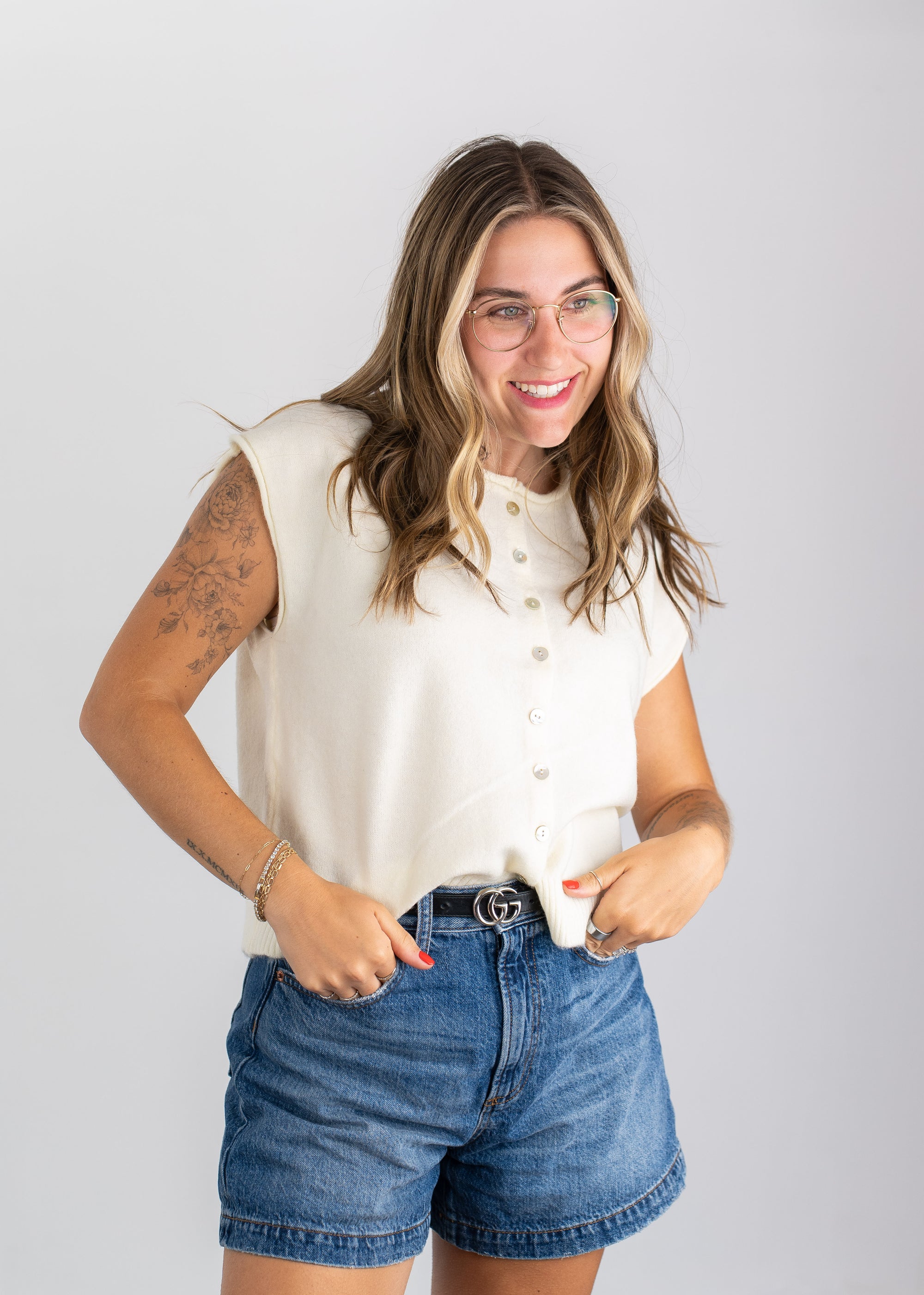 Vanessa Sleeveless Cardigan