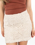 Medina Crochet Mini Skirt