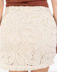 Medina Crochet Mini Skirt