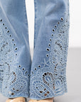 Paris Lace Straight Leg Jean